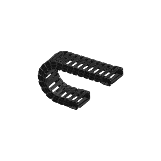 High-strength metal cable carrier designed for extreme environments.